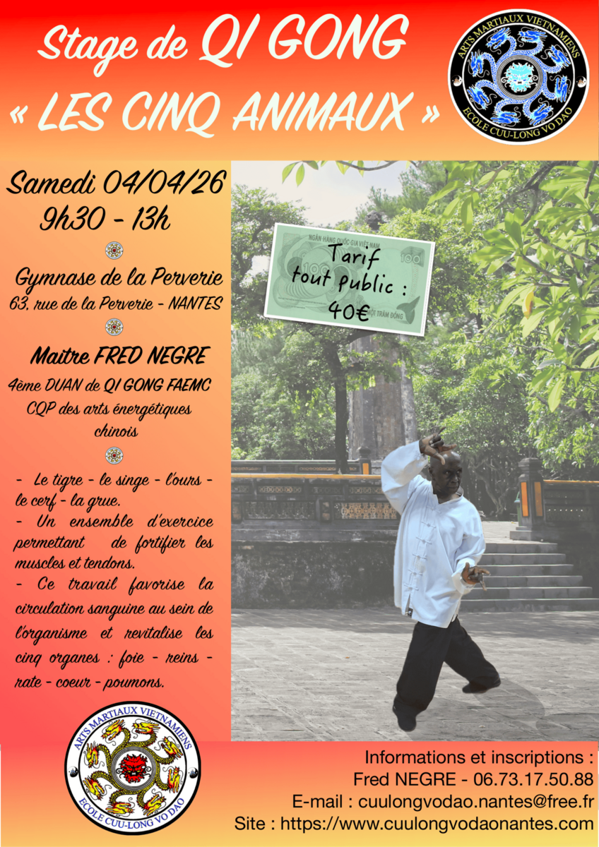 Stage de QI Gong des 5 animaux